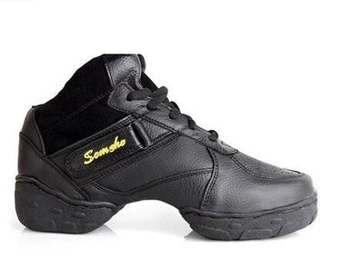 Genuine Leather Breathable Ballroom Salsa Jazz Dance Sneakers Shoes - SolaceConnect.com