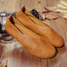 Genuine Leather Flat Woman's Hand-Sewn Flexible Cowhide Casual Loafers - SolaceConnect.com