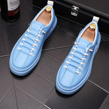 Genuine Leather Men Casual Shoes Hip Hop Board Shoes Loafers Chaussure Homme A6  -  GeraldBlack.com