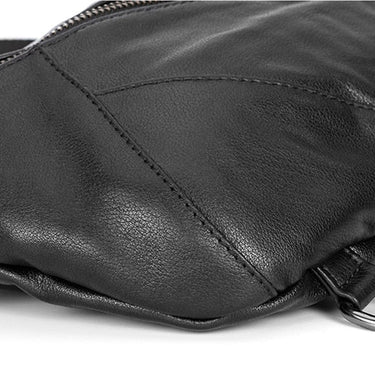 Genuine Leather Men Messenger Shoulder Casual First Layer Leather Chest Bag  -  GeraldBlack.com