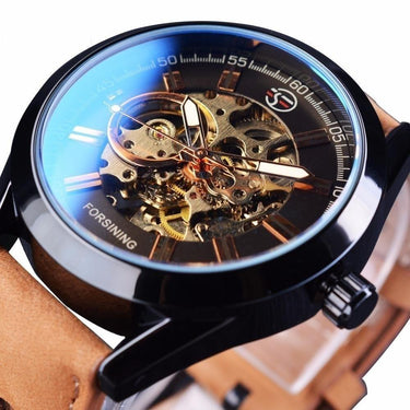 Genuine Leather Men’s Casual Top Military Automatic Sport Watch  -  GeraldBlack.com