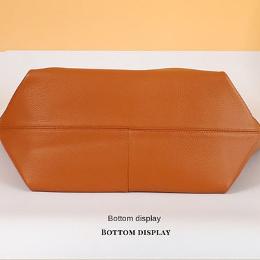 Genuine Leather Soft Large Capacity Lady Commuter Big Luxury Fashion Shoulder Tote Handbag  -  GeraldBlack.com