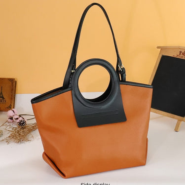 Genuine Leather Soft Large Capacity Lady Commuter Big Luxury Fashion Shoulder Tote Handbag  -  GeraldBlack.com