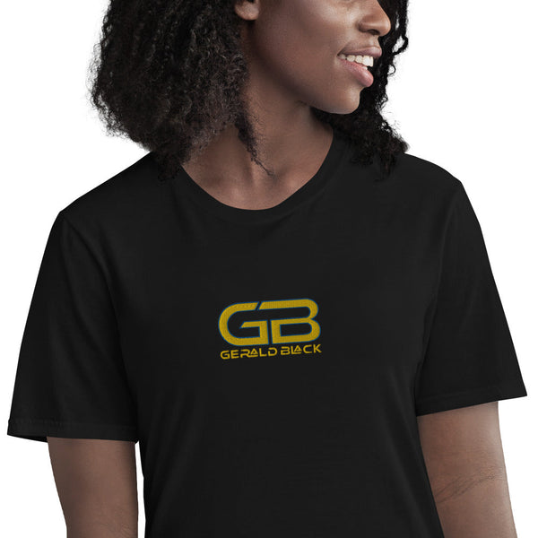 Gerald Black Unisex Embroidered Gold Label Short-Sleeve T-Shirt Y  -  GeraldBlack.com