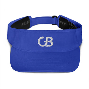 Gerald Black Visor Hat WHT GB Logo  -  GeraldBlack.com
