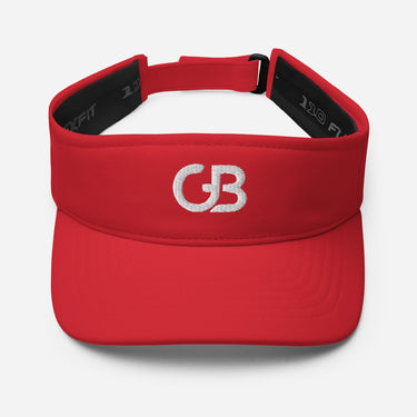 Gerald Black Visor Hat WHT GB Logo  -  GeraldBlack.com