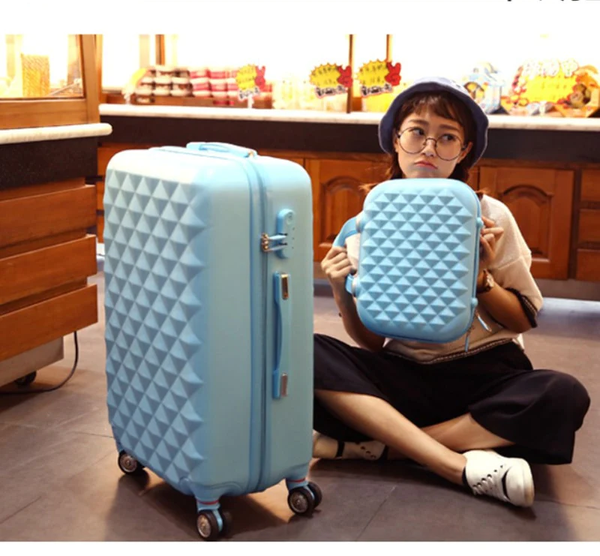Girls cute trolley luggage set ABS hardside cheap travel suitcase bag on wheel  -  GeraldBlack.com