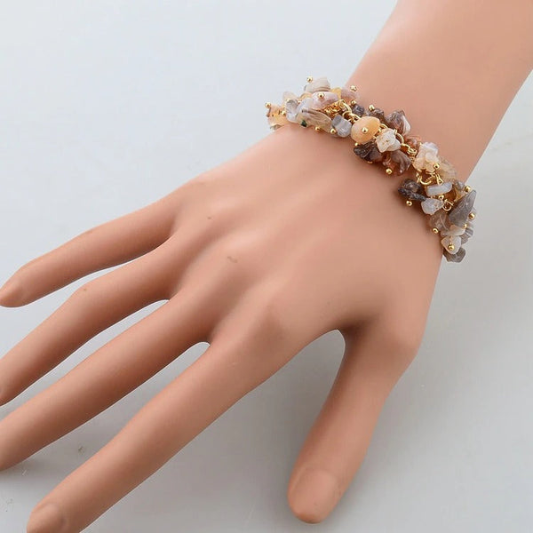 Gold Color Women's Crystal Bracelets & Bangles Jewelry with Stones  -  GeraldBlack.com