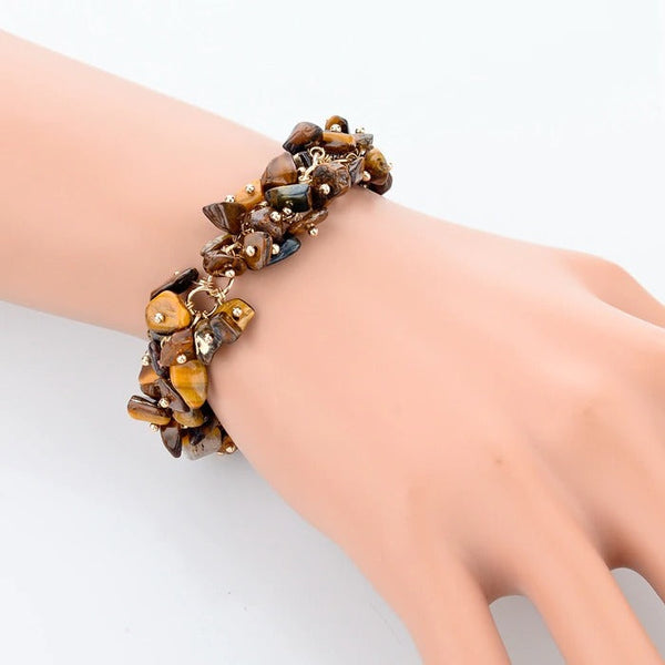 Gold Color Women's Crystal Bracelets & Bangles Jewelry with Stones  -  GeraldBlack.com
