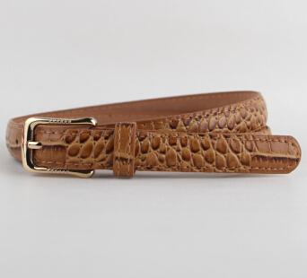 Gold Plated Crocodile Animal Pattern Wide Belt for Women with Pin Buckle - SolaceConnect.com