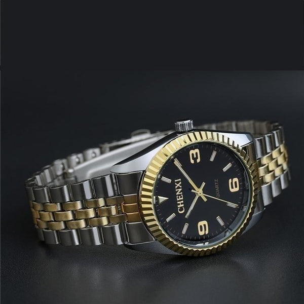 Golden &amp; Silver Classic Quartz Luxury Gift Watches for Women - SolaceConnect.com
