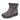 Gray Warm Plush Round Toe Zipper Waterproof Ankle Boots for Women  -  GeraldBlack.com