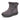 Gray Warm Plush Round Toe Zipper Waterproof Ankle Boots for Women  -  GeraldBlack.com