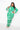 Green and White Button Up Long Sleeve Jumpsuit for Women - SolaceConnect.com