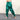 Green Loose Pleated Shinny Sexy Nightclub Men's DS Costumes Anti bright Elastic Waist Pants  -  GeraldBlack.com