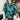 Green Thin Men's Fashion Long Sleeve Designt Streetwear Black Flower ShirtChemise Hawaienne Social Club Outfits  -  GeraldBlack.com