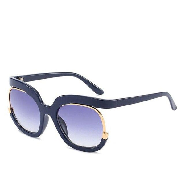 Half Round Big Cat Eye Leopard Women's Sunglasses in Luxury Shades - SolaceConnect.com