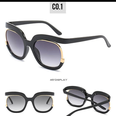 Half Round Big Cat Eye Leopard Women's Sunglasses in Luxury Shades - SolaceConnect.com