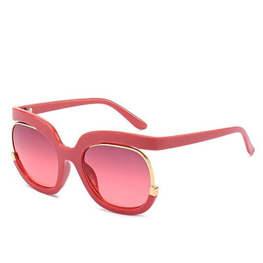 Half Round Big Cat Eye Leopard Women's Sunglasses in Luxury Shades  -  GeraldBlack.com