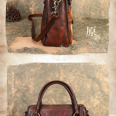 Hand Painted Retro LeatherLarge Capacity Shoulder Messenger Handbag Bag For Women Fashion  -  GeraldBlack.com