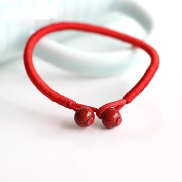 Handmade 2Pcs/Lot Bead Red String Ceramic Lucky Bracelets & Bangles  -  GeraldBlack.com