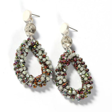 Handmade Bohemian Big Long Earrings for Women with Crystal Stone and Beads - SolaceConnect.com