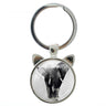 Handmade Charms Huge Figure Elephant Animal Glass Gem Round Keychain  -  GeraldBlack.com