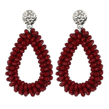 Handmade Crystal Faceted Beads Vintage Style Dangle Earrings for Women - SolaceConnect.com