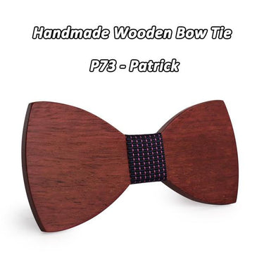 Handmade Fashion Natural Wooden Papillon Butterfly Design Bowties - SolaceConnect.com