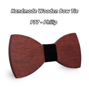 Handmade Fashion Natural Wooden Papillon Butterfly Design Bowties - SolaceConnect.com