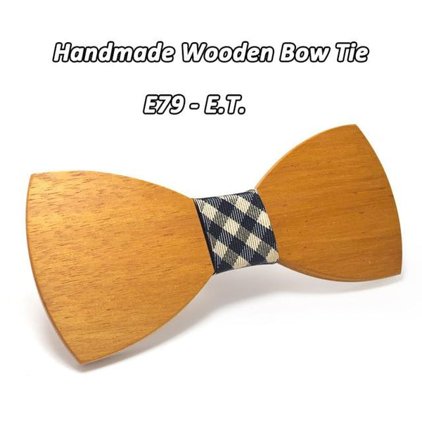 Handmade Geometric Wooden Butterfly Gravata Bowties for Wedding Suits - SolaceConnect.com
