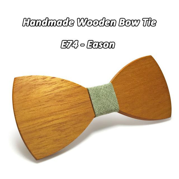 Handmade Geometric Wooden Butterfly Gravata Bowties for Wedding Suits - SolaceConnect.com