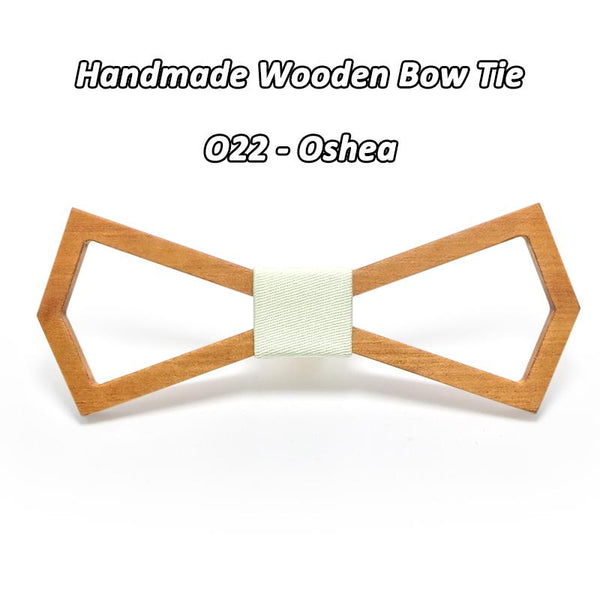 Handmade Men's Wooden Bowties for Gravatas Corbatas Business Party - SolaceConnect.com