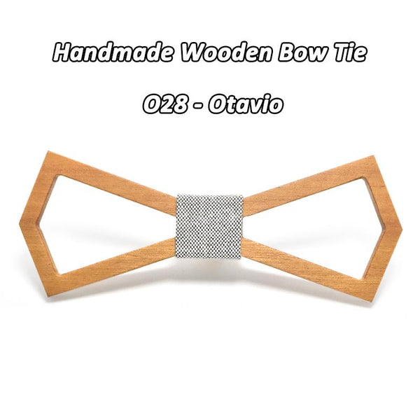 Handmade Men's Wooden Bowties for Gravatas Corbatas Business Party - SolaceConnect.com