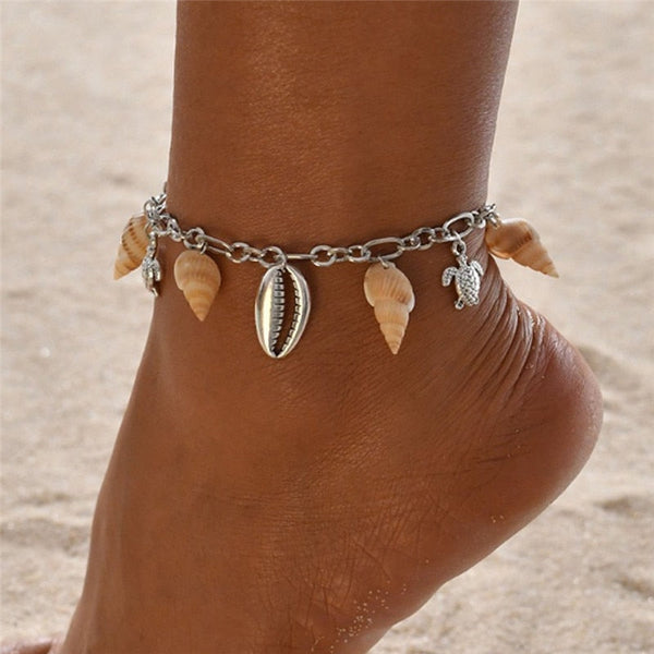 Handmade Starfish Shell Tortoise Beach Fashion Anklets for Women  -  GeraldBlack.com