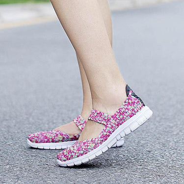 Handmade Women's Casual Summer Breathable Lightweight Woven Shoes - SolaceConnect.com