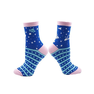 Harajuku Cute Colorful Funny Dog Cat Pig Fox 85% Cotton Women's Socks - SolaceConnect.com