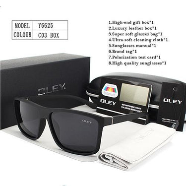 HD Polarized Unisex Sunglasses Accessories with Designer Retro Square Frame - SolaceConnect.com