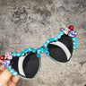 Heart Shaped Diamond Sunglasses Women Oversized Black Designer Crystal Sun Glasses Eyeglass  -  GeraldBlack.com