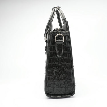 High Grade Crocodile Skin Men Briefcase Genuine Leather Business Hand Held Messenger Bag Leisure Shoulder Bag 45  -  GeraldBlack.com