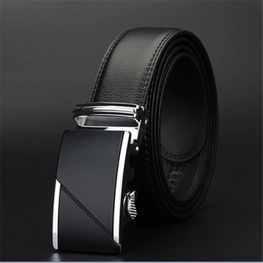 High Quality Automatic Ratchet Buckle Cow Genuine Leather Belts for Men - SolaceConnect.com