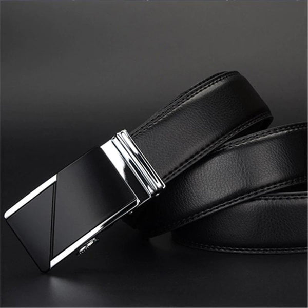 High Quality Automatic Ratchet Buckle Cow Genuine Leather Belts for Men  -  GeraldBlack.com