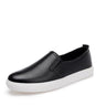 High Quality Casual Loafers Flat Slip On Round Toe Leather Shoes for Women - SolaceConnect.com