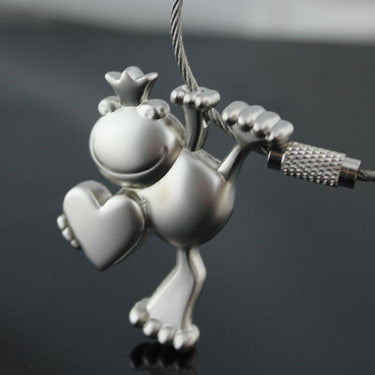 High Quality Creative The Frog Prince Wire Rope Metal Keychain  -  GeraldBlack.com