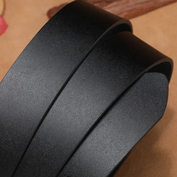 High Quality Genuine Leather Luxury Alloy Buckle Designer Belts for Men - SolaceConnect.com