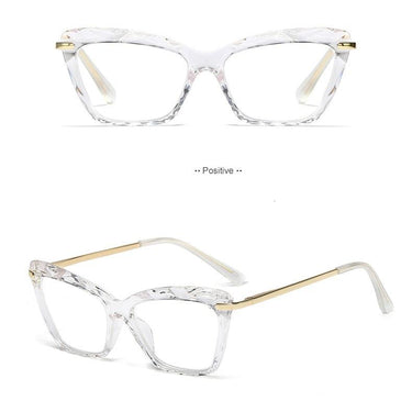 High Quality Geometric Element Frame Red Cat Glasses for Women - SolaceConnect.com