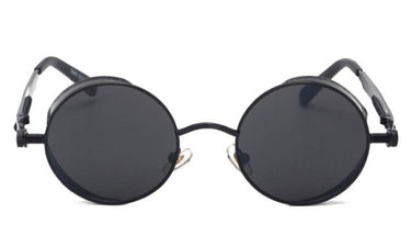 High Quality Retro Unisex Round Steampunk Metal Frame Sunglasses - SolaceConnect.com