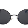 High Quality Retro Unisex Round Steampunk Metal Frame Sunglasses - SolaceConnect.com