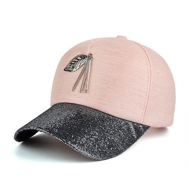 High Quality Snapback Baseball Cap for Women with Metal Bling Visor - SolaceConnect.com