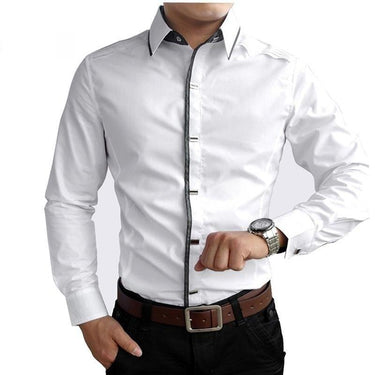 High Quality Spring Autumn Cotton Casual Shirts for Men Plus Size XXXL  -  GeraldBlack.com
